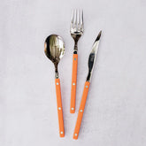 Pastello Orange Three-Piece Place Setting